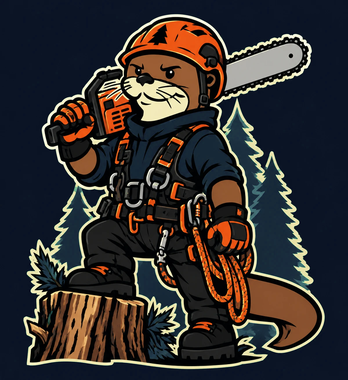 Otter Tree Service otter mascot